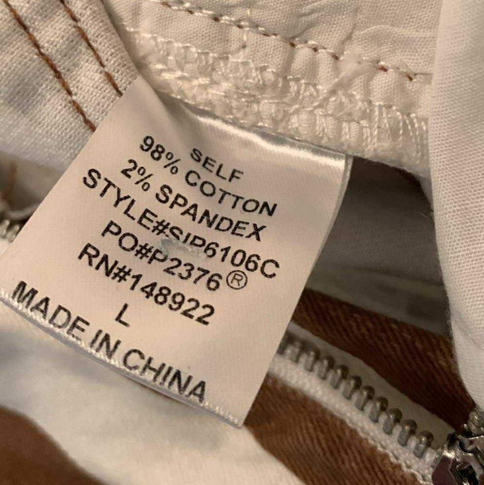 Judith March Brown And White Striped Flare Pants Size L - Picture 5 of 9